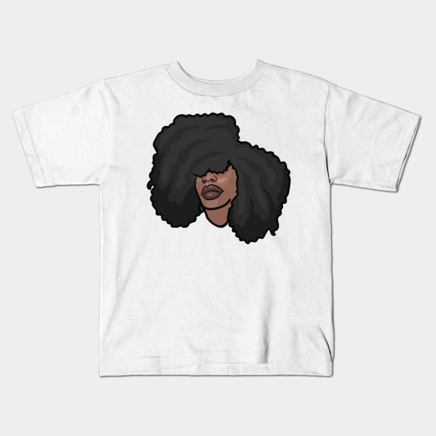 Brown Skin Girl Incognito Kids T-Shirt by NaturallyBlack